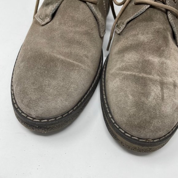 1901 Tan and Gray Chukka Boots Suede Ankle Design - Picture 5 of 12